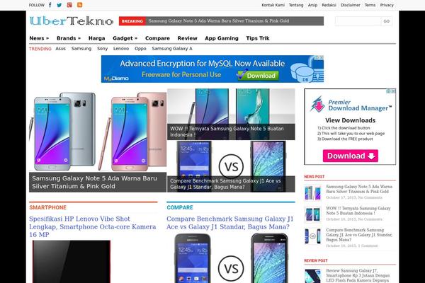 Site using Magazine3-widgets plugin