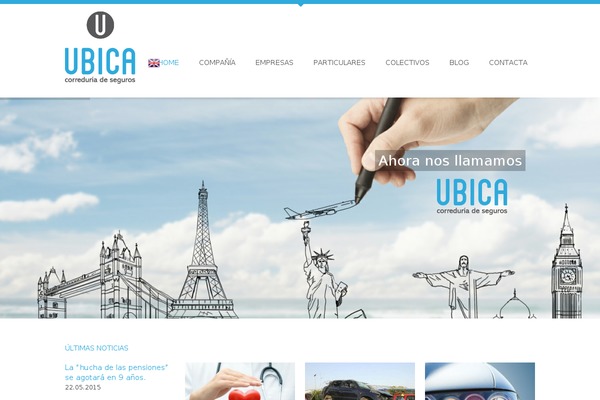 CoolBlue theme site design template sample