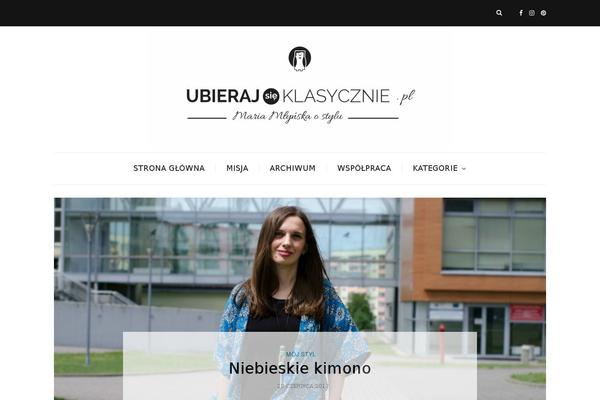 Milana theme site design template sample