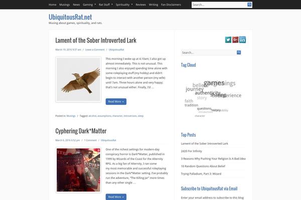 Infinity theme site design template sample