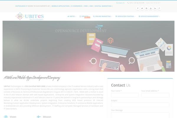 Office theme site design template sample