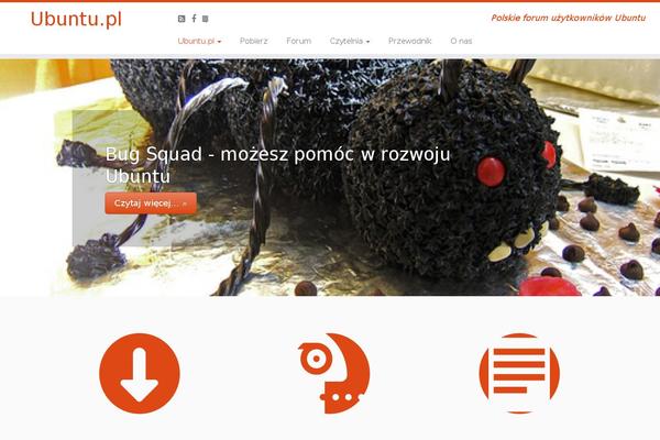 ubuntu.pl site used Customizr-ubupl