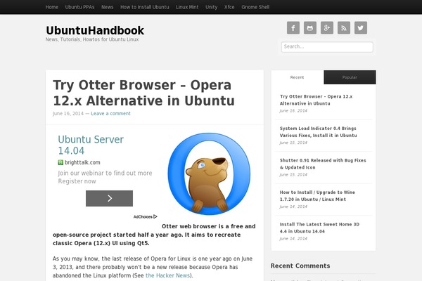 Standard theme site design template sample
