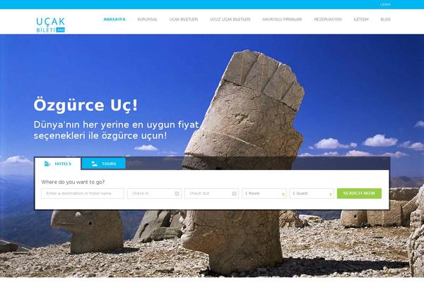 Travelo theme site design template sample