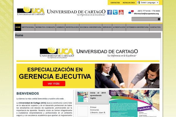 Academica theme site design template sample