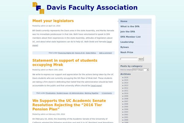 Faculty theme site design template sample