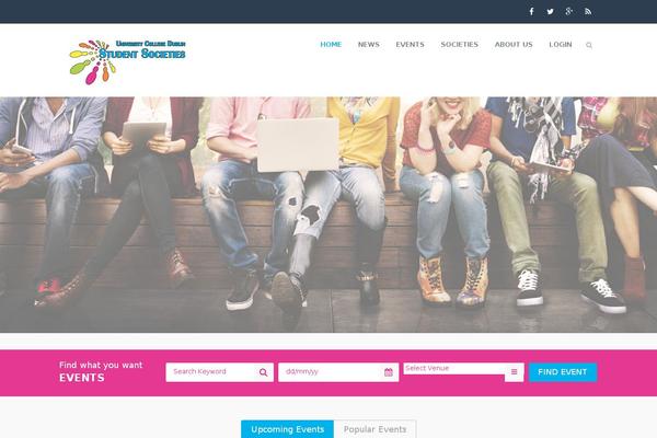 Event theme site design template sample