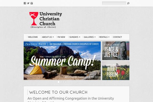 Resurrect theme site design template sample