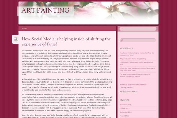 DaisyChain theme site design template sample