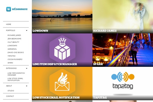 LENS theme site design template sample