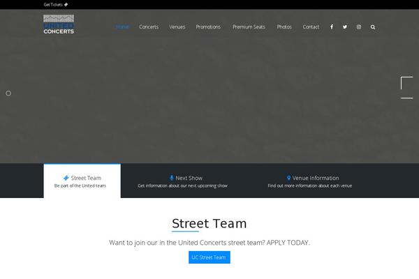 Venuex theme site design template sample