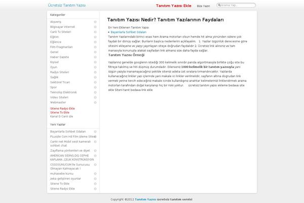ucretsiztanitimyazisi.com site used Tanitv2