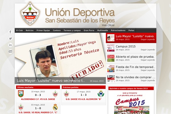 Site using Events Maker by dFactory plugin