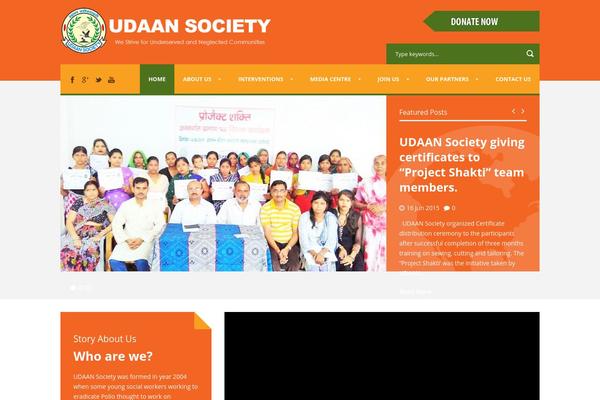 Site using Arscode-social-slider plugin