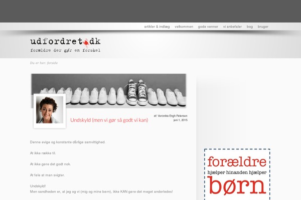 udfordret.dk site used Flare