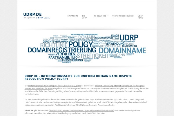 udrp.de site used V0.1