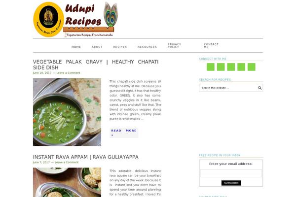 Foodie Pro theme site design template sample