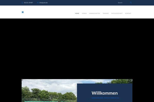 Tennisclub theme site design template sample