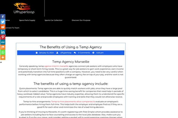 Site using Sassy Social Share plugin