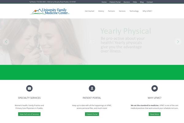 Sapphire theme site design template sample