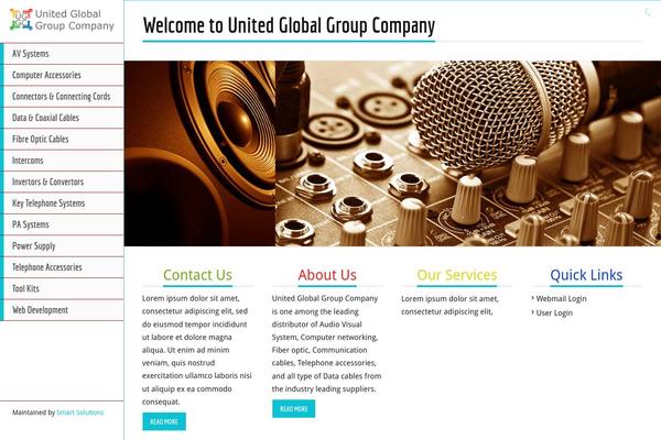 Vogue theme site design template sample