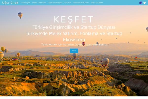 Tesseract theme site design template sample