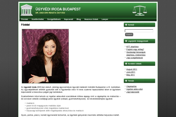 ugyvedi.com site used Wordpresslawtheme