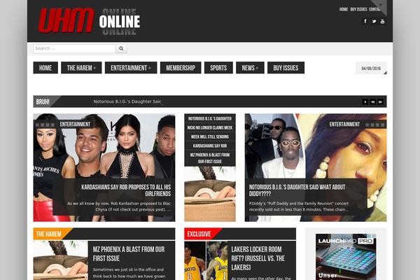 Powermag theme site design template sample
