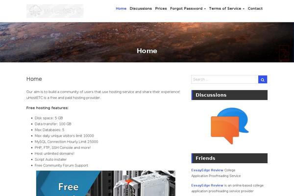 uhostetc.com site used Business Idea