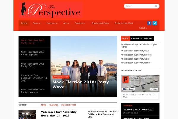 Gazeti theme site design template sample