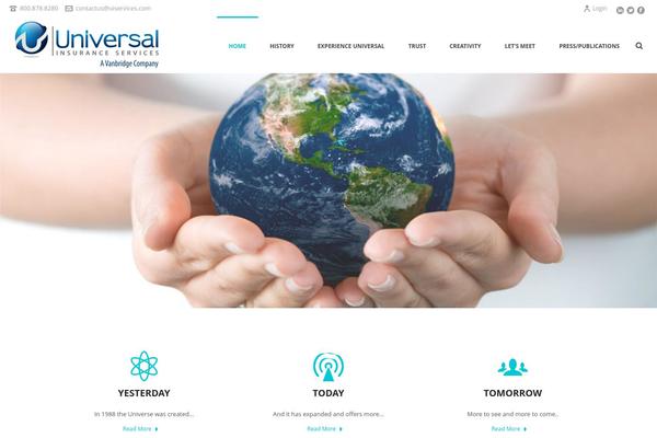 Zeus theme site design template sample