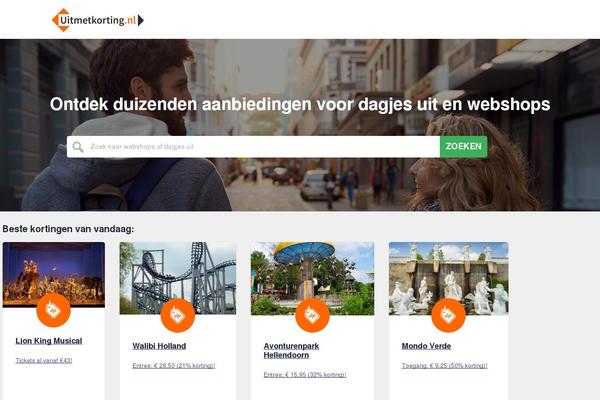 uitmetkorting.nl site used Withdiscount