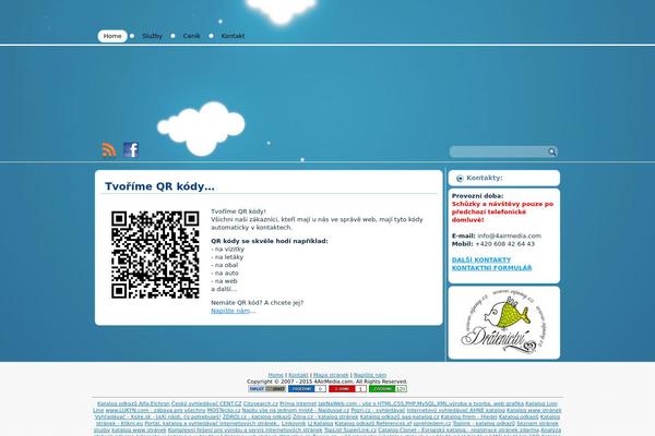Air theme site design template sample