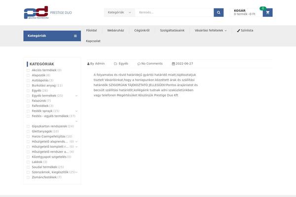 Site using Kuteshop-toolkit plugin