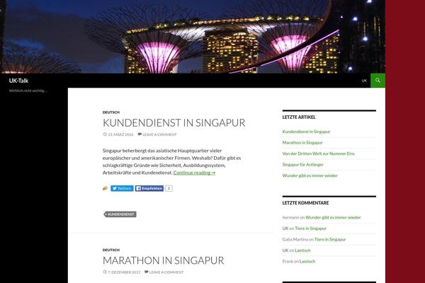 Twenty Fourteen theme site design template sample