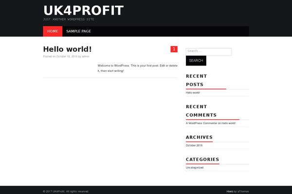 Hiero theme site design template sample