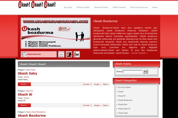 Ukash theme site design template sample