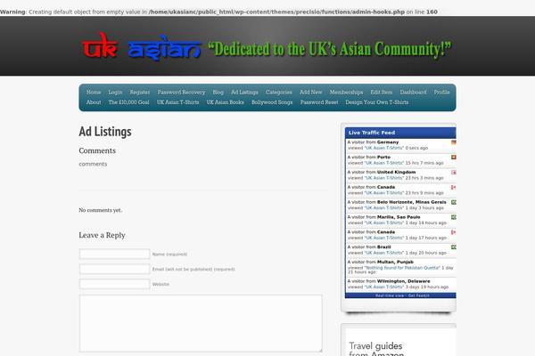 ukasian.co.uk site used Precisio