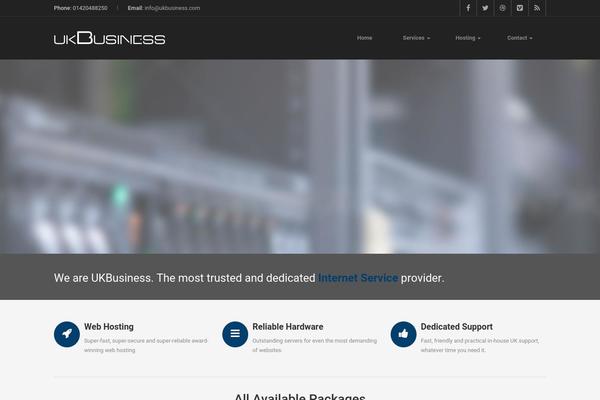 Truehost theme site design template sample