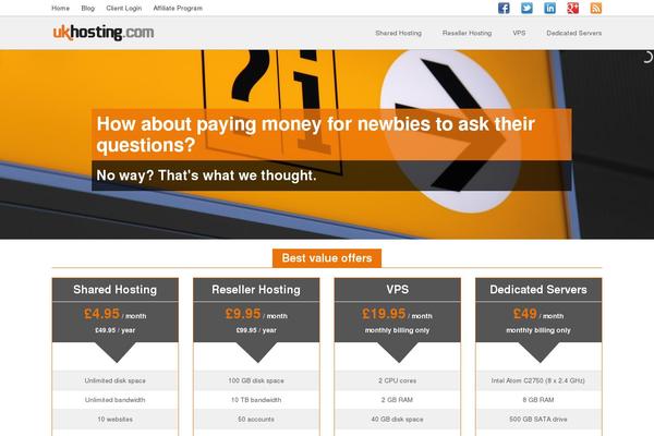 Megahost theme site design template sample