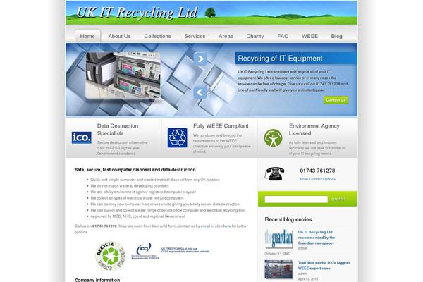 Marketing theme site design template sample