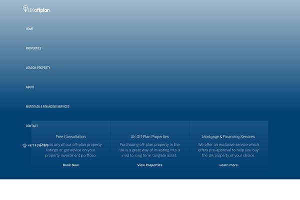 Houzez-child theme site design template sample