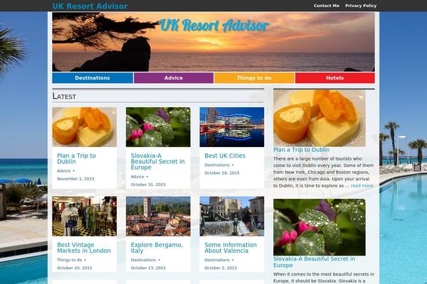Sense theme site design template sample