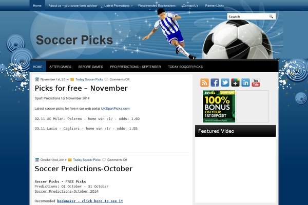 Soccergames theme site design template sample