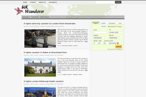 Site using Travel Search plugin