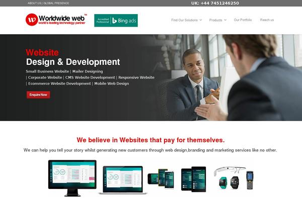 Envision theme site design template sample
