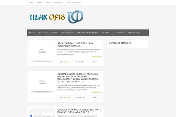 Bloggie theme site design template sample