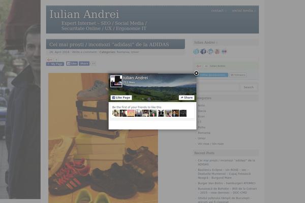 Site using Social Widget plugin