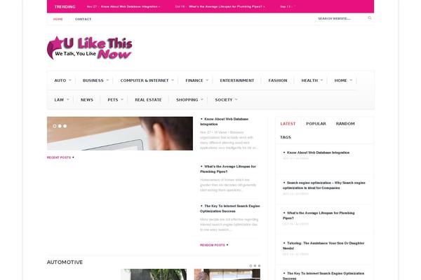 Site using Really Simple Share plugin