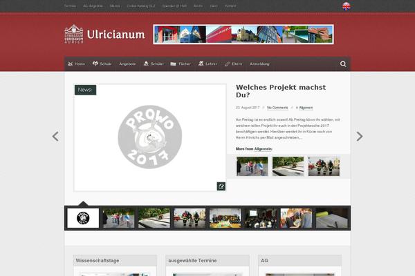 Site using Cool Timeline plugin
